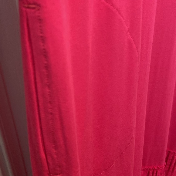 LOGO by Lori Goldstein Rayon 230 Dress Broomstick Lace Wild Berry Small Petite - Picture 6 of 15